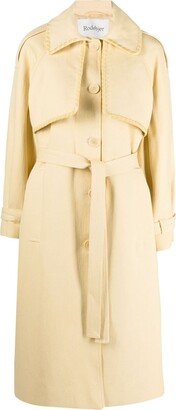 Storm-Flap Gabardine Trench Coat