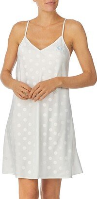 Polka Dot Satin Bridal Nightgown