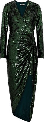 Emersyn Ruched Sequin Midi Dress