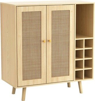 Loft & Luv Coda Bar Cabinet Natural