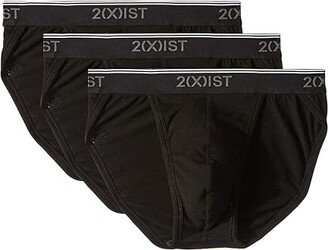 Stretch 3-Pack Sport Brief (Black) Men's Underwear