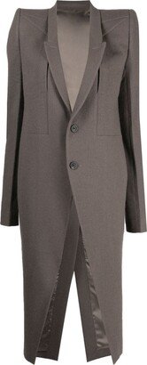 Single-Breasted Wool Coat-CI