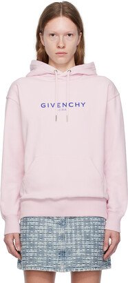 Pink Printed Hoodie