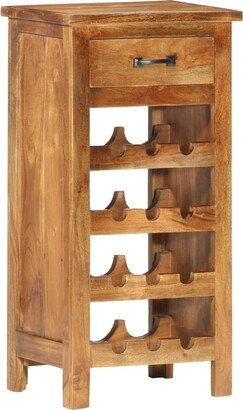 Wine Cabinet 15.7x11.8x31.5 Solid Acacia Wood