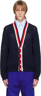 Navy GG Cardigan