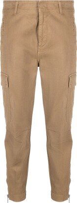 Jenny slim-cut cotton cargo pants