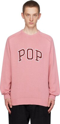 Pink Appliqué Sweater