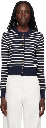 Navy & Off-White Ami de Cœur Cardigan