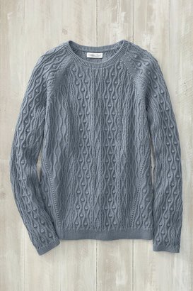 Women's Catrina Cabled Sweater - Stormy Blue - XS
