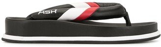 Stripe Trim Flip Flops-AA