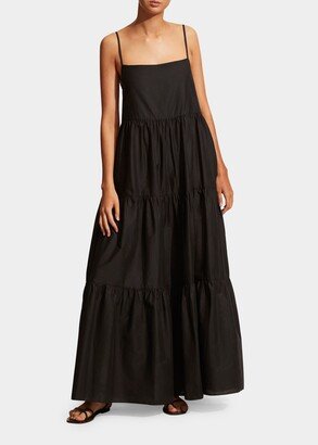 Tiered Low-Back Maxi Sundress