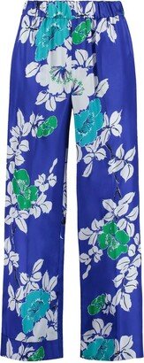 High Waist Floral Printed Trousers