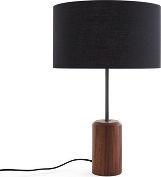 La Redoute Interieurs Noyana Walnut, Metal & Cotton Table Lamp