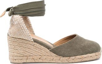 75mm Wedge Cotton Espadrilles-AA