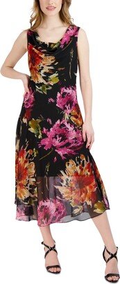 Women's Floral-Print A-Line Dress