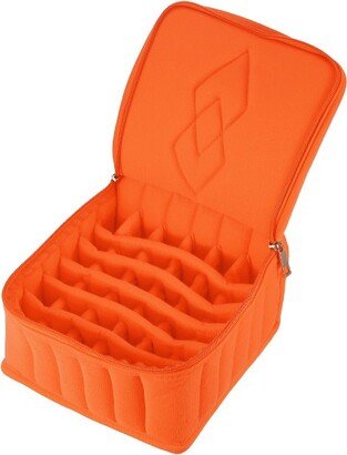 Unique Bargains 36 Bottles Holding Nail Polish Bag Organizer Orange