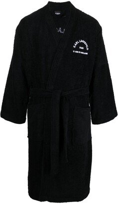 Embroidered Address Logo Bathrobe