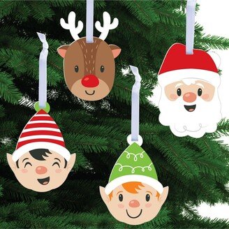 Big Dot Of Happiness Very Merry Christmas - Holiday Santa Claus Decor Christmas Tree Ornaments 12 Ct