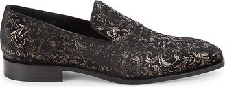 Leaf Print Smoking Slippers