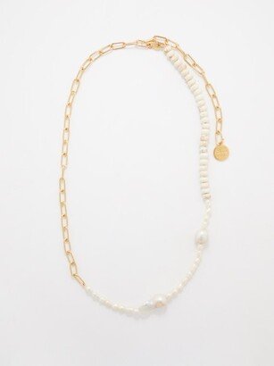 Caspian Pearl & 18kt Gold-plated Necklace