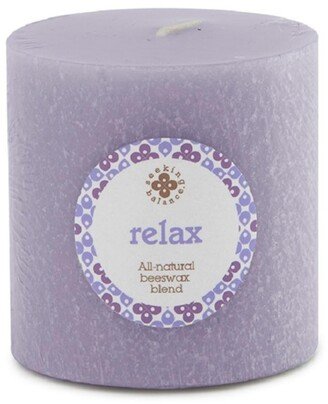 Seeking Balance Pillar Relax Candle, 3 x 3