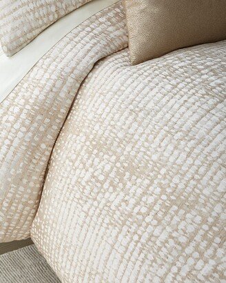 Fino Lino Linen & Lace Twilight Gold Queen Duvet