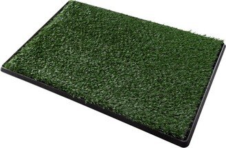 Artificial Grass Puppy Pee Pad for Dogs and Small Pets - 20x30 Reusable 4-Layer Training Potty Pad with Tray - Dog Housebreaking Supplies