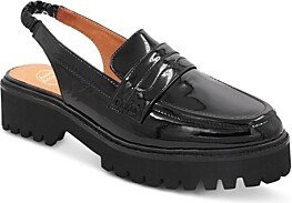 Women's Rita Almond Toe Patent Slingback Loafers