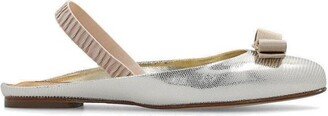 Varina Bow Slingback Flat Shoes