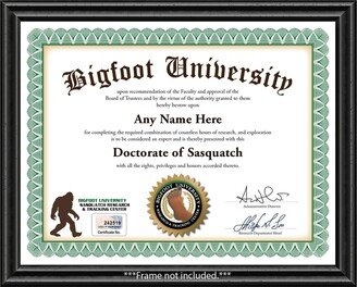 Personalized Bigfoot University Certificate - Digital Or Printed Custom Sasquatch Hunter Tracker Great Birthday Gift Christmas Present