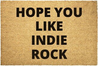 Indie Rock Doormat Outdoor Rug Door Hope You Like Coir Mat Decor Housewarming Home Summer Winter Christmas House Gift