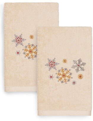 Christmas Snowflake Hand Towel - Set of 2