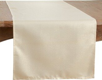Saro Lifestyle Dining Table Runner With Shimmering Design, Gold, 18 x 72