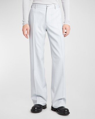 Men's Wool Flare Dress Pants