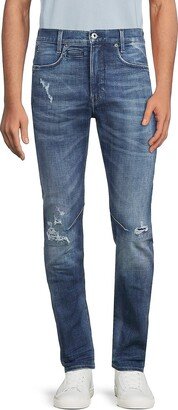 D-Staq High Rise Distressed Slim Fit Jeans