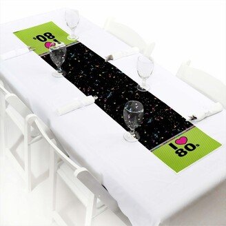 Big Dot Of Happiness 80's Retro - Petite Totally 1980s Party Paper Table Runner - 12 x 60 inches