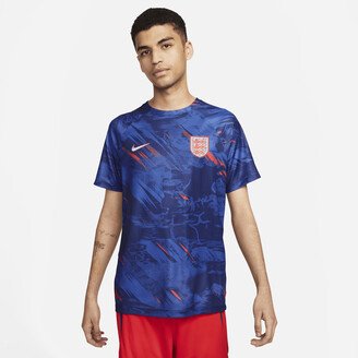 England Men's Dri-FIT Pre-Match Soccer Top in Blue