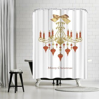 71 x 74 Shower Curtain, Christmas Chandelier by Advocate Art