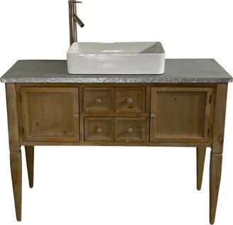 Custom Made Shotgun Vanity Sink For Tiny Bathrooms