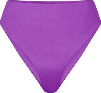 Signature Swim Mid Waist Bottoms | Violet