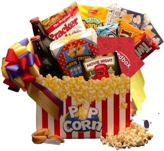 Gbds Movie Night Mania Gift Box - with 10.00 Redbox Gift Card - movie night gift basket - 1 Basket