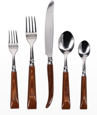 Capdeco Orio 5-Piece Place Setting, Wood