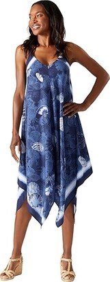 Sea Treasures Engineered Scarf Dress (Mare Navy) Women's Swimwear