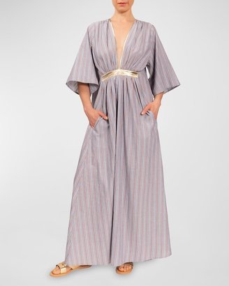 Coco Striped Caftan Maxi Dress