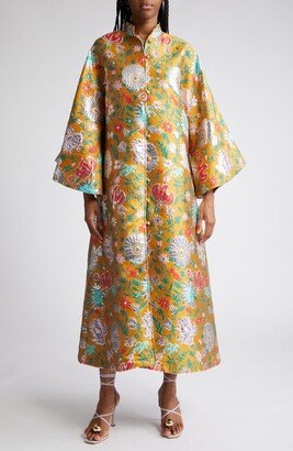 Metallic Floral Caftan