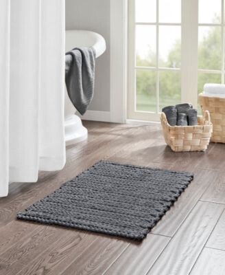 Lasso Yarn Dyed Cotton Chenille Bath Rugs