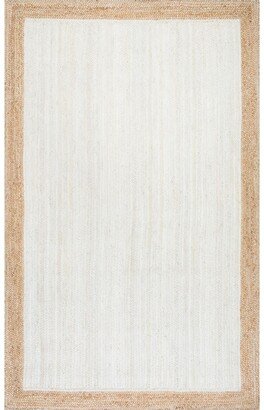 Eleonora TAJT09D White 4' x 6' Area Rug