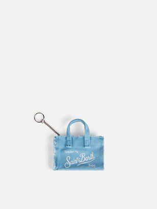 Light Blue Canvas Key Holder