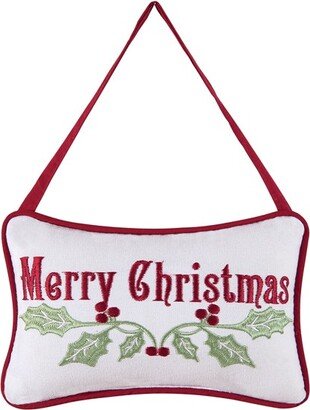 5 x 8 Merry Christmas Doorknob Petite Pillow