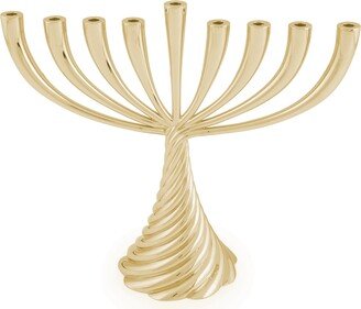 Twist Gold Menorah